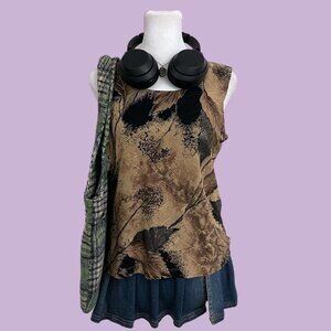 vintage 90s boho whimsygoth grunge sleeveless top